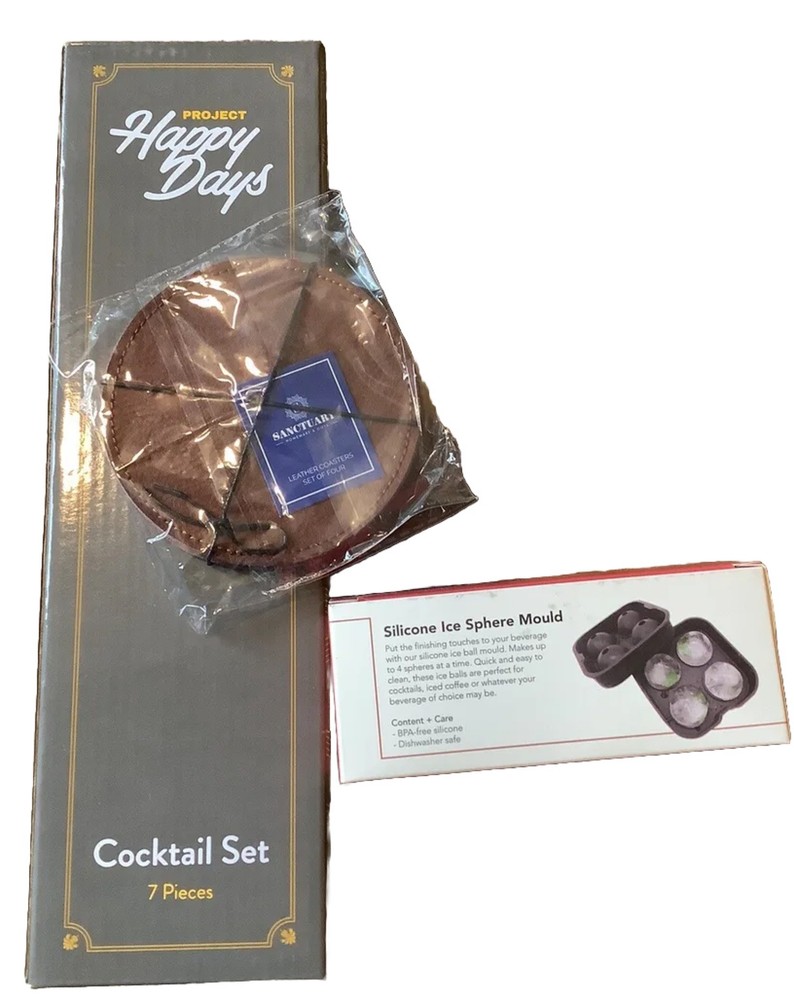 BRAND NEW 12 Piece Bar Set Cocktail Shaker Bartender Kit Accessories Coasters