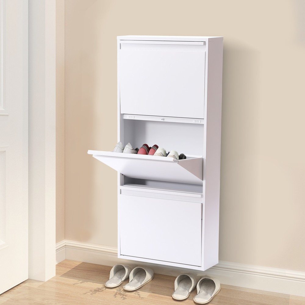Contemporary Slim Shoe Drawers Shoe Cabinet For Entryway Entrance Hallway Foyer