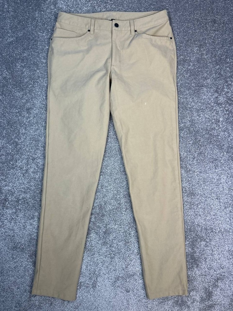 Lululemon ABC Pants Mens 36 Blue Slim Fit Utilitech Stretch Performance LM5ABOS