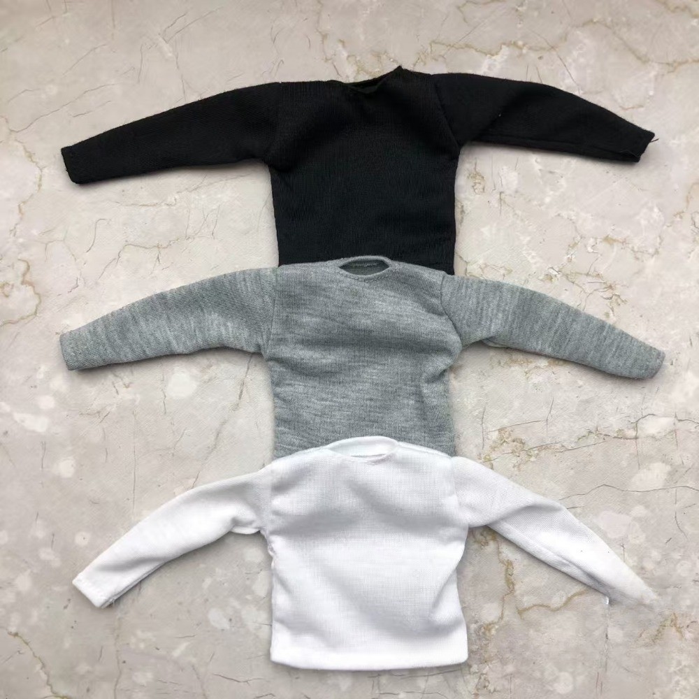 1/6 Scale Long Sleeve T-shirt Tee Top For 12