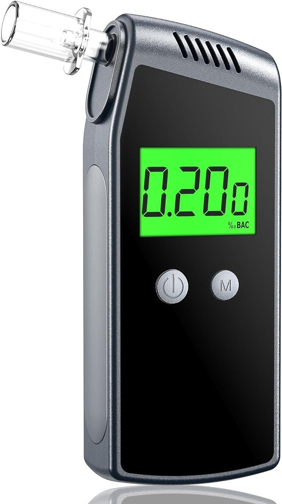 Breathalyzer,Portable Alcohol Tester with USB Rechargeable,Professional-Grade Ac-image
