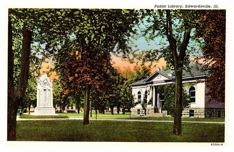 POSTCARD SCENE Edwardsville Illinois IL m/09 AP4506