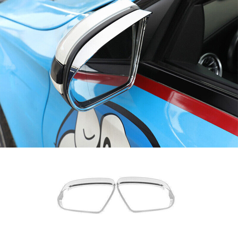 Chrome ABS Rain Eyebrow Trim for Mercedes-Benz GLC 2016-2021 Rearview Mirror-image
