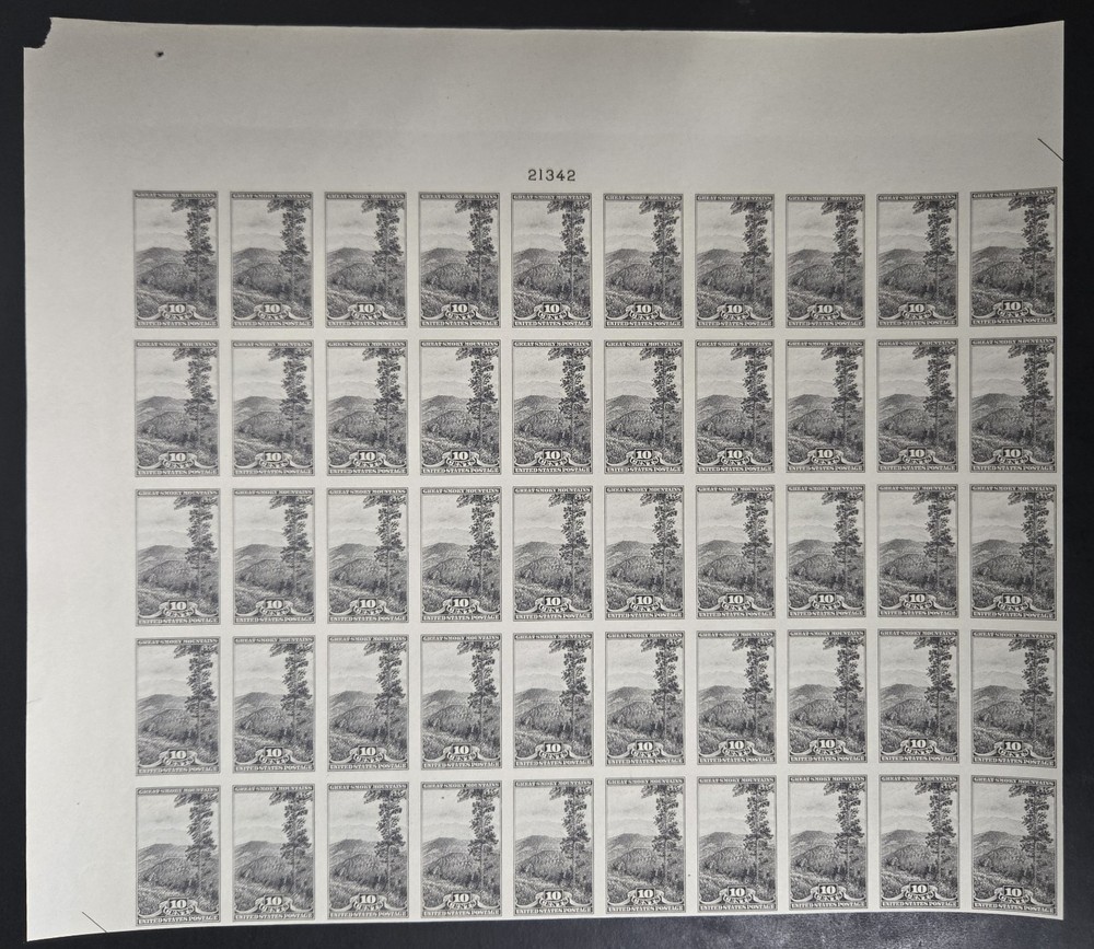 765 Great Smoky Mountains MNH Imperf Sheet