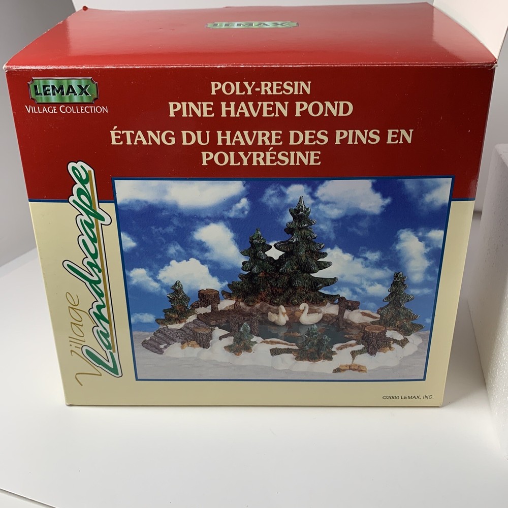 VTG Lemax Christmas Village Landscape Accent 3334A Poly-Resin Collectible New