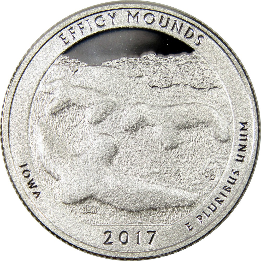 2017 S Effigy Mounds National Park Quarter Silver Proof 25c Coin