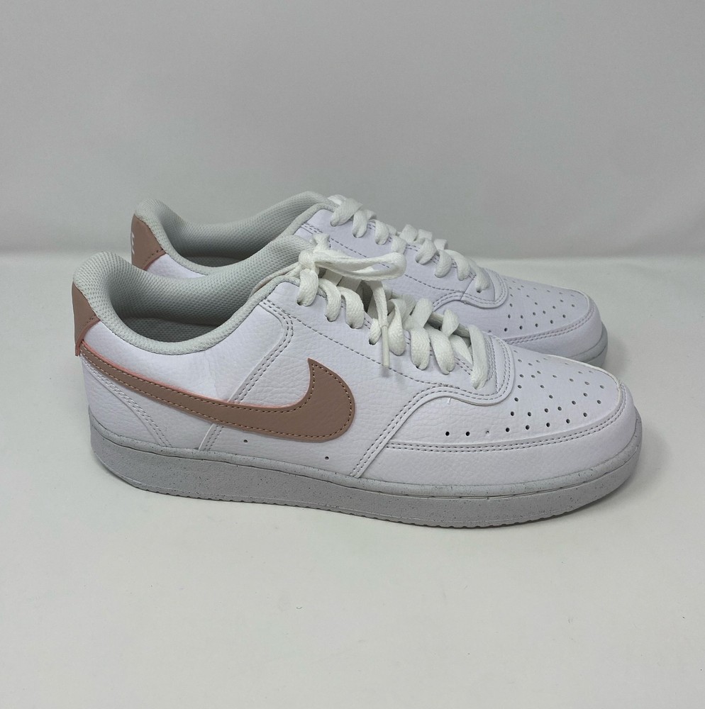 Nike Court Vision Low Next Nature White/Pink Oxford Women’s Size 9 (DH3158-102)