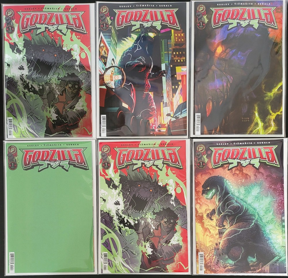 Godzilla #1, Lot of 6 Standard Covers, NM/Better