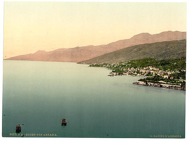 Photo:Abbazia Coastal View Austro-Hungary 1890s