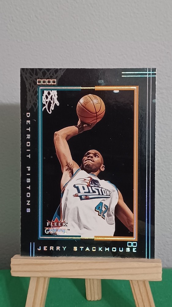 2001-02 Fleer Genuine #53 Jerry Stackhouse Detroit Pistons Basketball