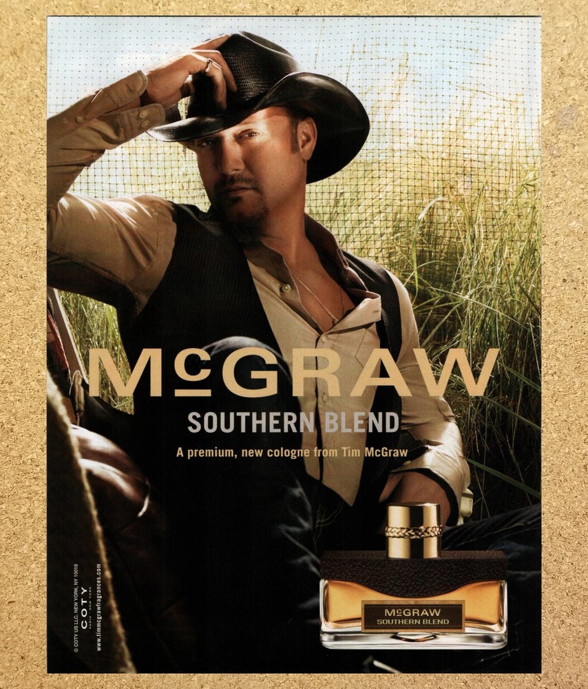 McGraw Southern Bend Purfume Cologne - Magazine Print Ads Ephemera Art 2009