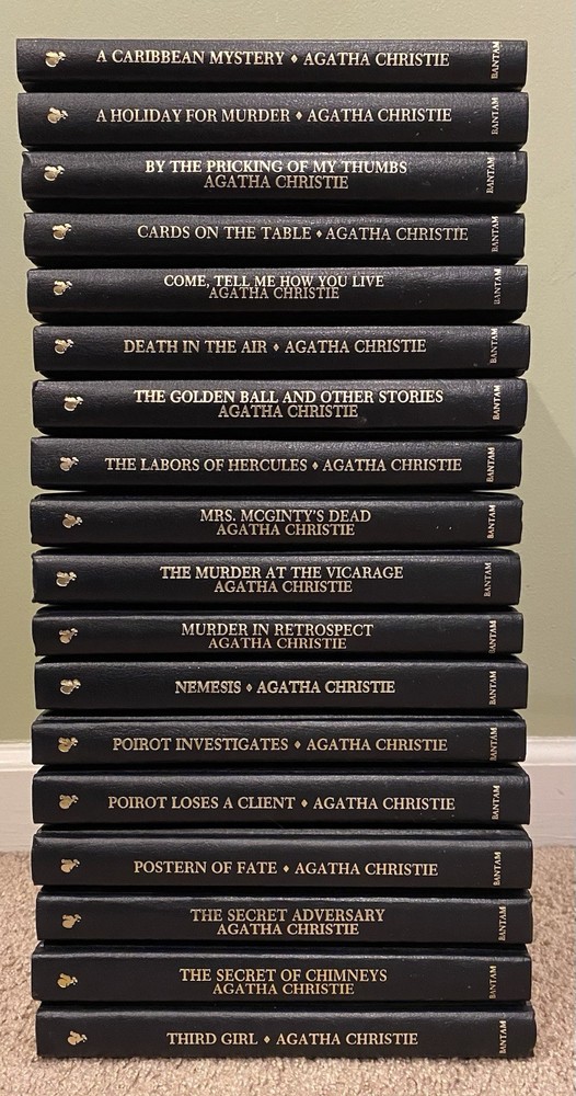 Agatha Christie 19-Book Collection Bantam Leatherette Edition