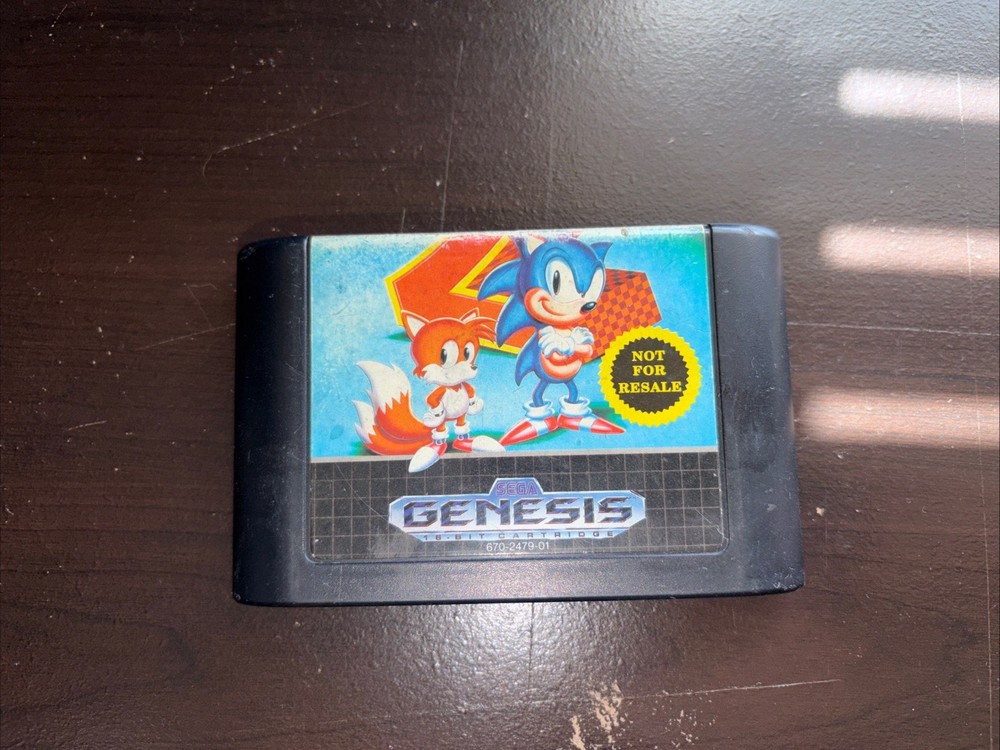 Sonic the Hedgehog 2 *Not For Resale* Cartridge Sega Genesis, 1992