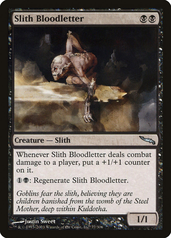 MTG Magic the Gathering Slith Bloodletter (77/306) Mirrodin MP