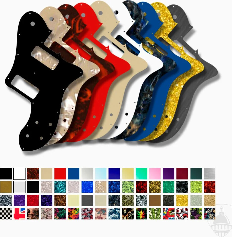 WD Custom Pickguard For Fender Classic Player Telecaster Deluxe Black Dove