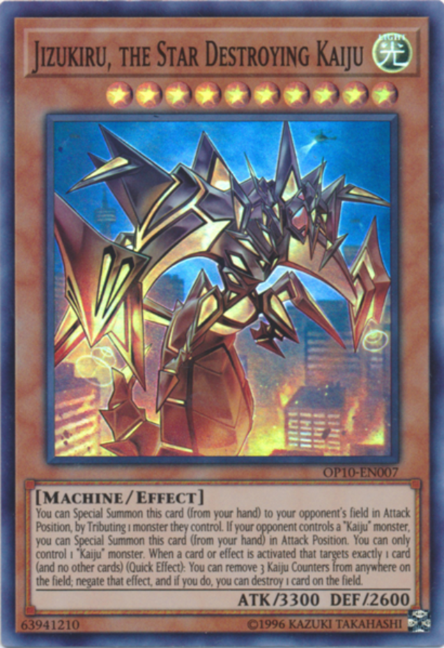 Jizukiru Star Destroying Kaiju OP10-EN007 Super Rare Unlimited Edition