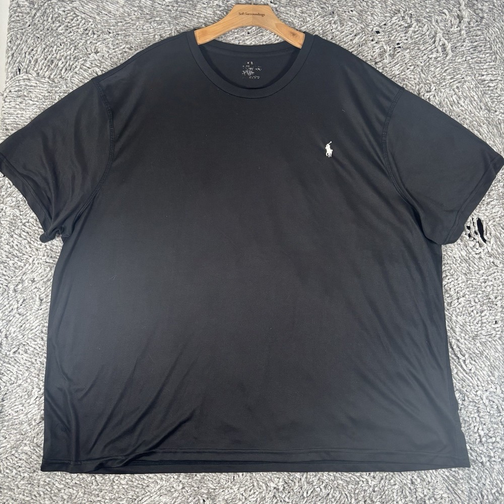Polo Ralph Lauren Performance T-Shirt Mens Short Sleeve Black Stretch Training
