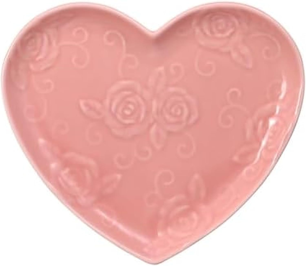 Tearose Heart Salad Dessert Plate, 9