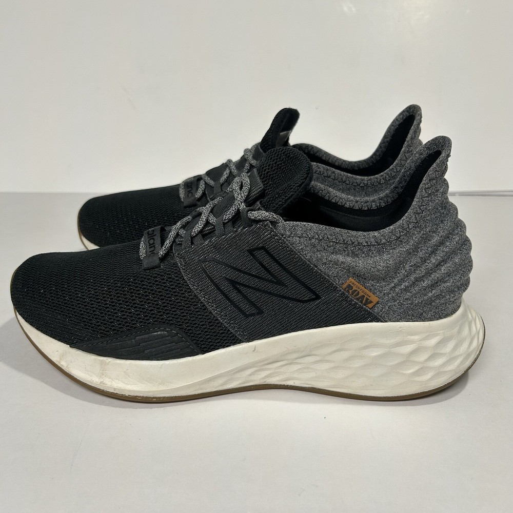 New Balance Womens Fresh Foam Roav V1 Running Shoes 9.5 Black Grey Sneakers