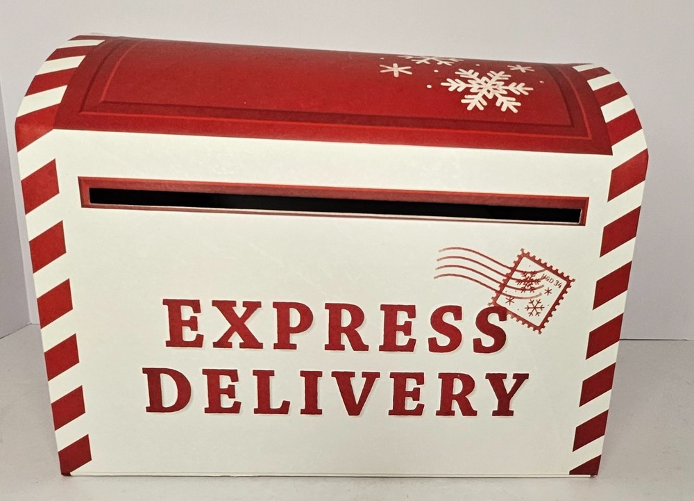 Decorative Christmas Express Delivery Mailbox By Harry & David Sturdy & Reusable