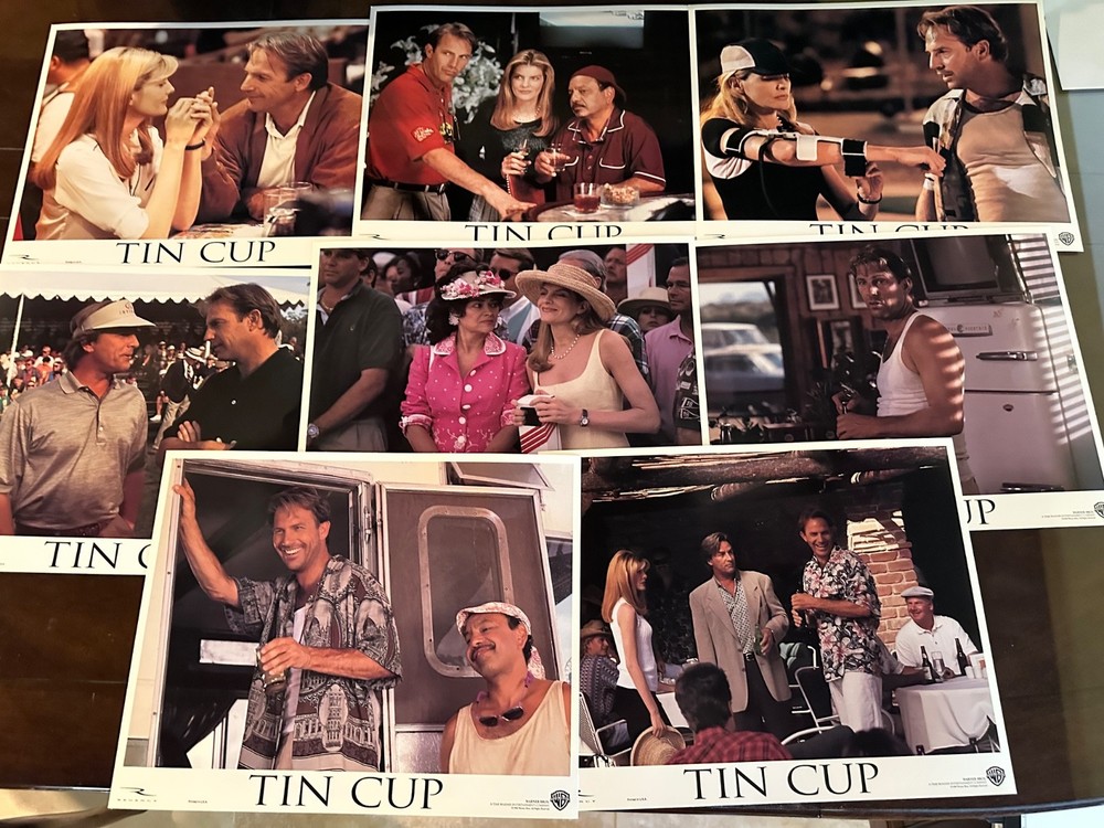 TIN CUP Compl SET 8 Movie Lobby Cards 1996 KEVIN COSTNER RENE RUSSO DON JOHNSON