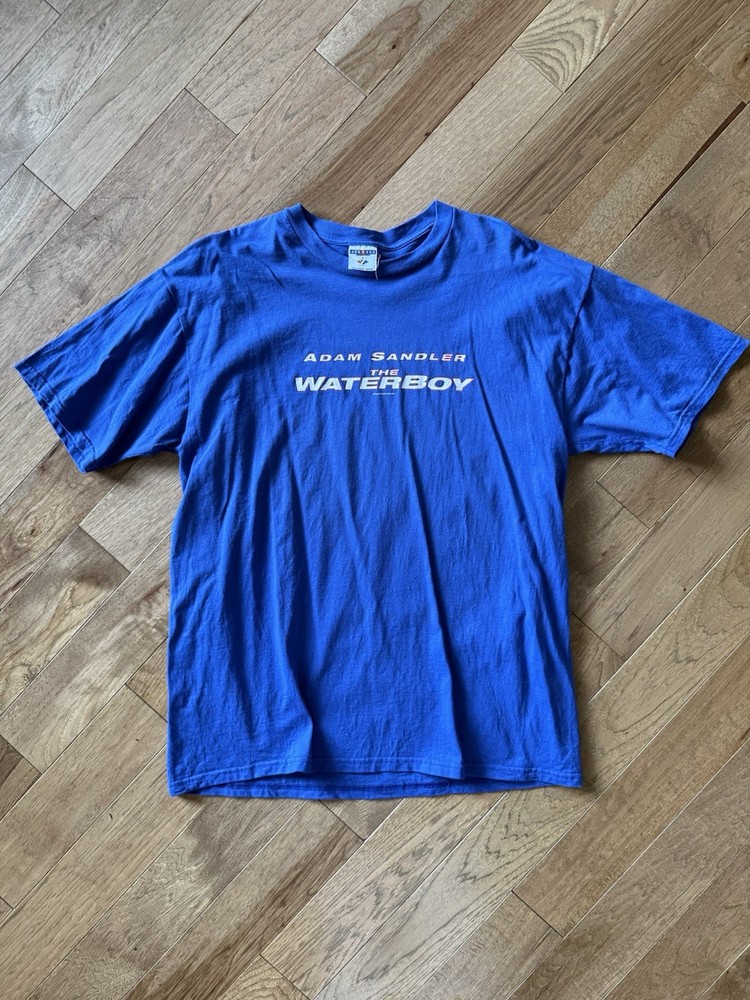 VTG Adam Sandler The Waterboy Movie Comedy Promo Men's Blue 90s T-Shirt - Sz XL
