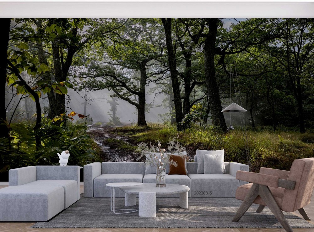 3D Forest Path Landscape Wall Murals Wallpaper Murals Wall Sticker