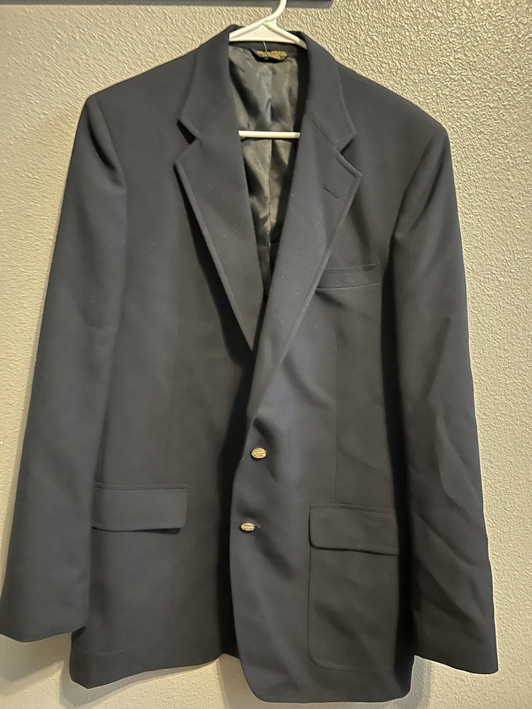 John Weitz By Palm Beach Men's 2 Button Lined Coat Blazer Jacket! MEASURMENTS!