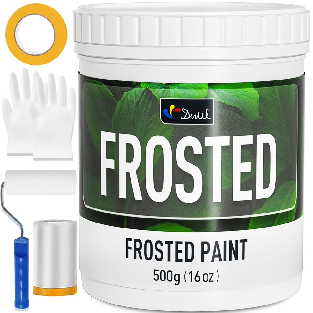 Frosted Glass Paint for Window - Window Privacy Paint, Waterproof & UV Resist...
