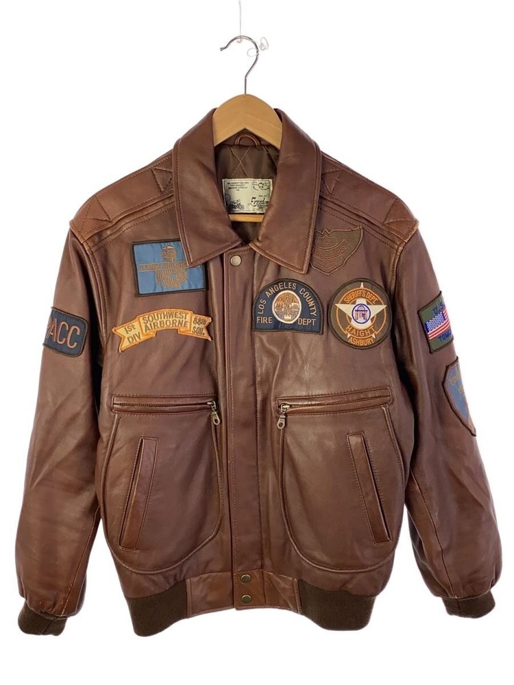 Freedom Leather Jacket Blouson/36/Sheep Leather/Brw 3505
