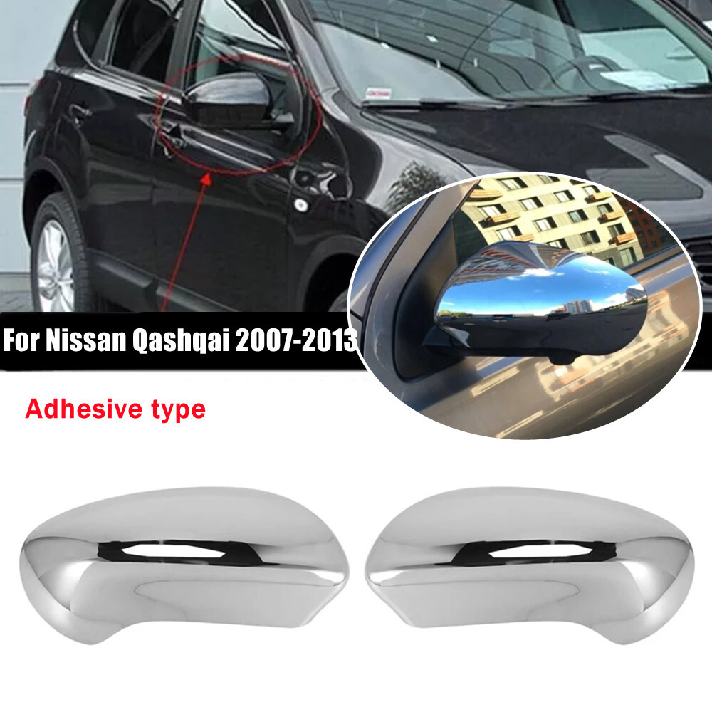 ABS Chrome Mirror Cover Cap For Nissan Qashqai 2007-2013 Models-image