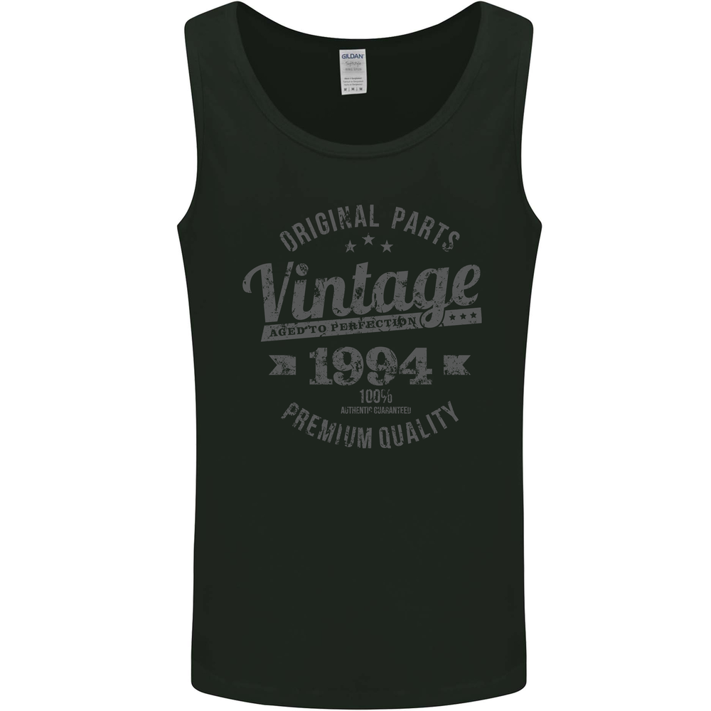 Vintage Year 31st Birthday 1994 Mens Vest Tank Top Black