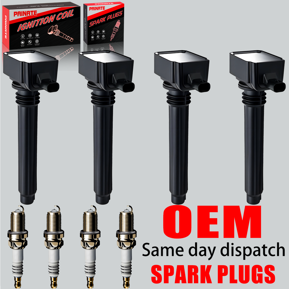 4X OEM Ignition coil & Iridium Spark Plug For 2013-2016 Dodge Dart 2.0L l4 UF648