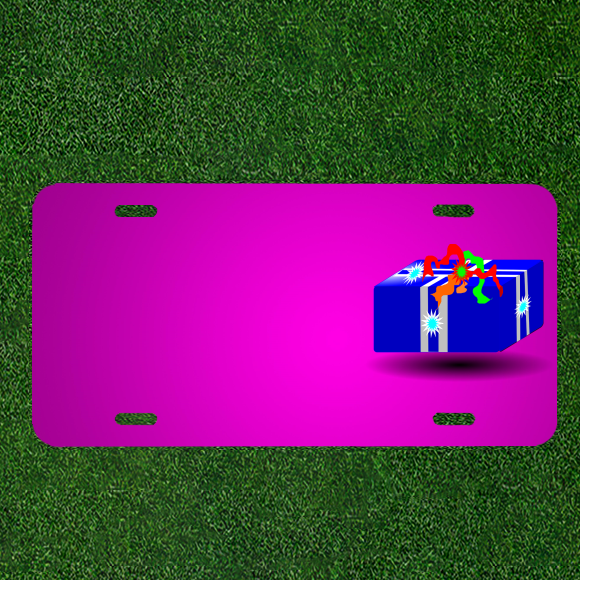Custom Personalized Car License Plate With Add Names To Box Gift Present Blue