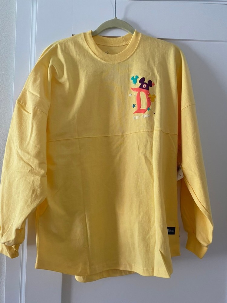 Disney Disneyland Resort Play in Parks Yellow Spirit Jersey SMALL NWT