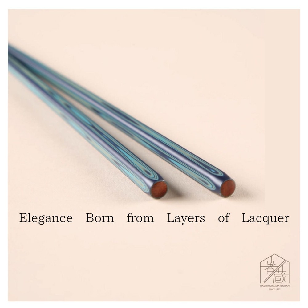 Japanese WAKASA Lacquer Chopsticks – Blue 