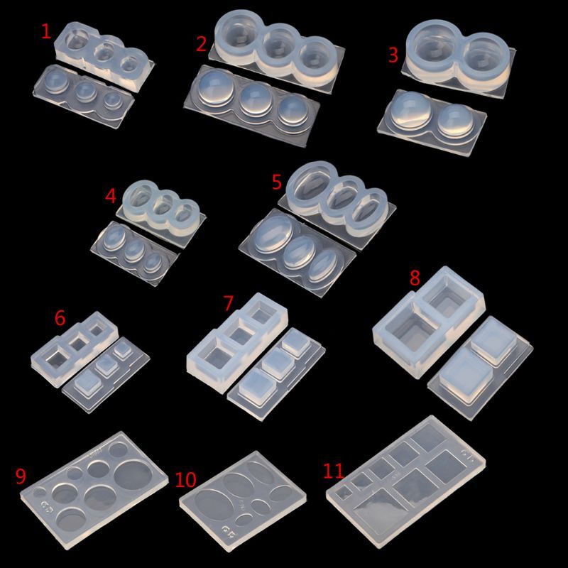 UV Resin Jewelry Mold for DIY Hollow Quicksand Craft with UV Epoxy