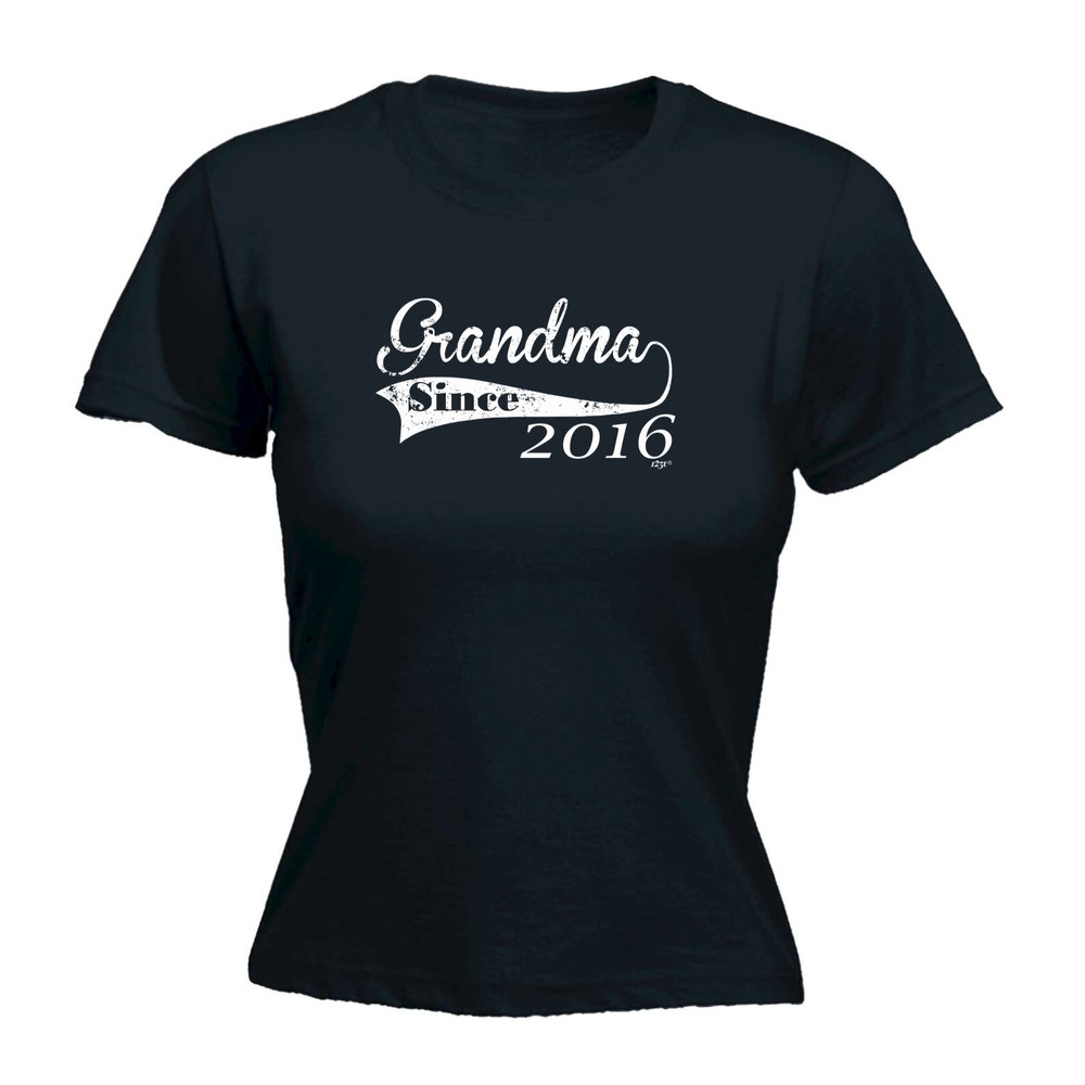 Grandma Since 2016 - Womens T Shirt Funny T-Shirt Novelty gift tshirt