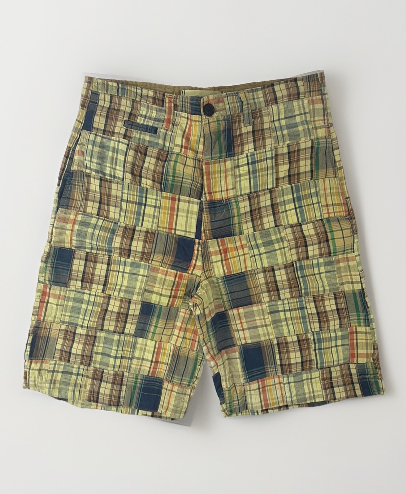 Chor men's madras patchwork plaid shorts Size 30