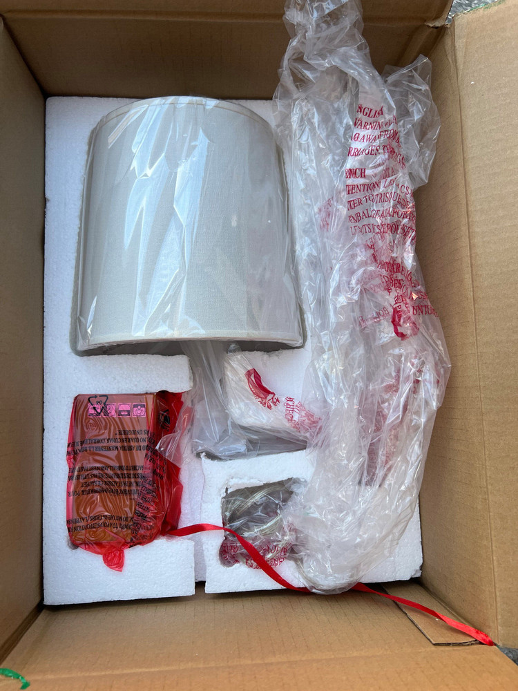 Pottery Barn Getty Plug In Wall Sconce Polished Nickle NEW IN BOX