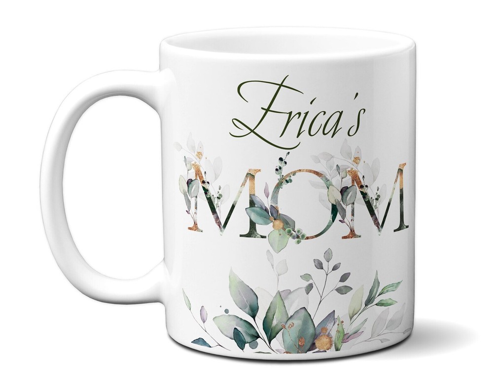 Daughter To Mom Floral Custom Mug Personalized Coffee Cup For Mothers Gift For M