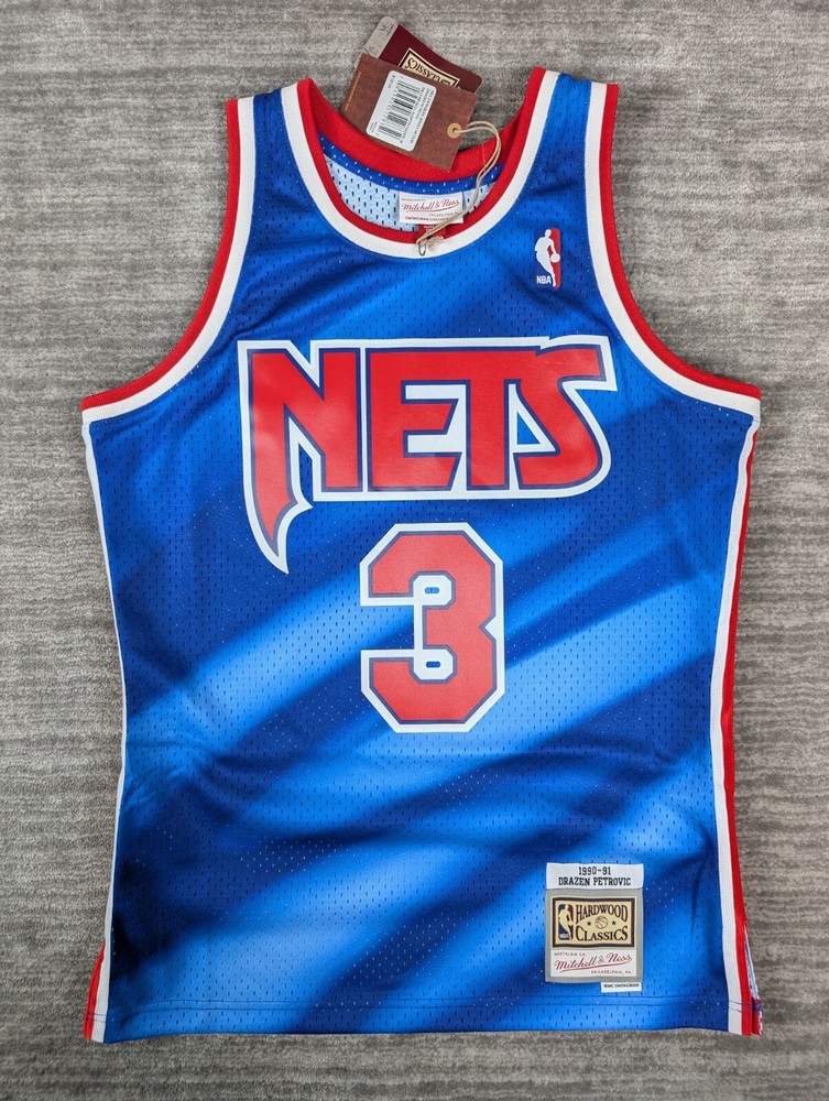 Mitchell & Ness New Jersey Nets Drazen Petrovic Jersey NWT Size Medium