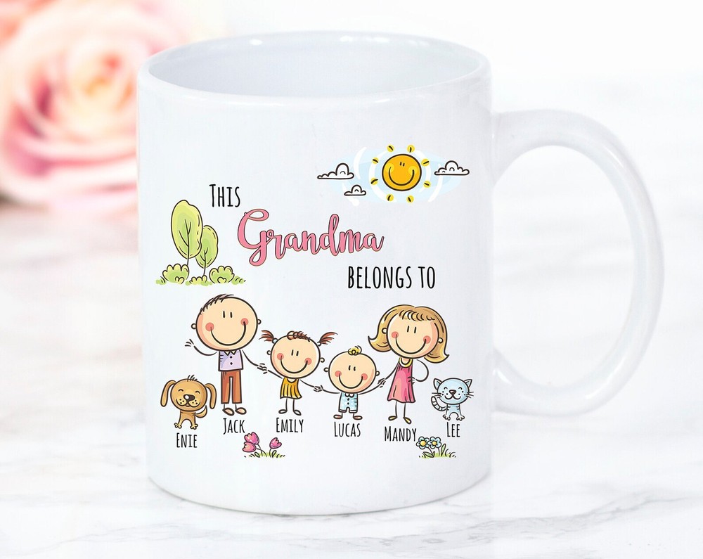 Grandma Gift Personalized Grandma Belongs To Gift Mothers Day Gift Grandma