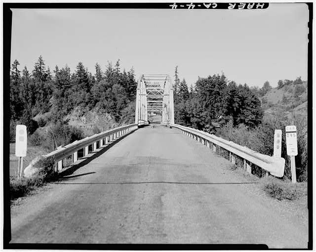 Garberville California Moody Bridge South Fork Eel River 1900s Bridge View