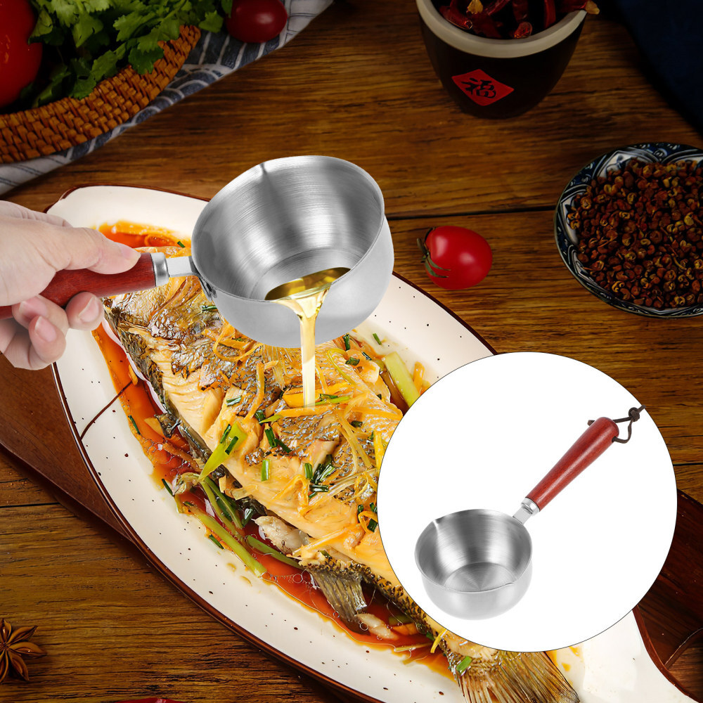 Mini Milk Warmer Pot Butter Warmer Stainless Steel Small Milk Saucepan with