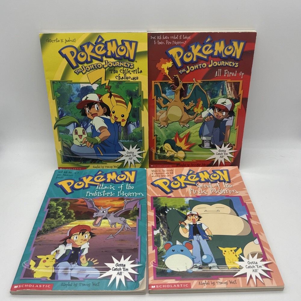 Vintage Pokemon Chapter Books Lot of 4 Paperback Scholastic