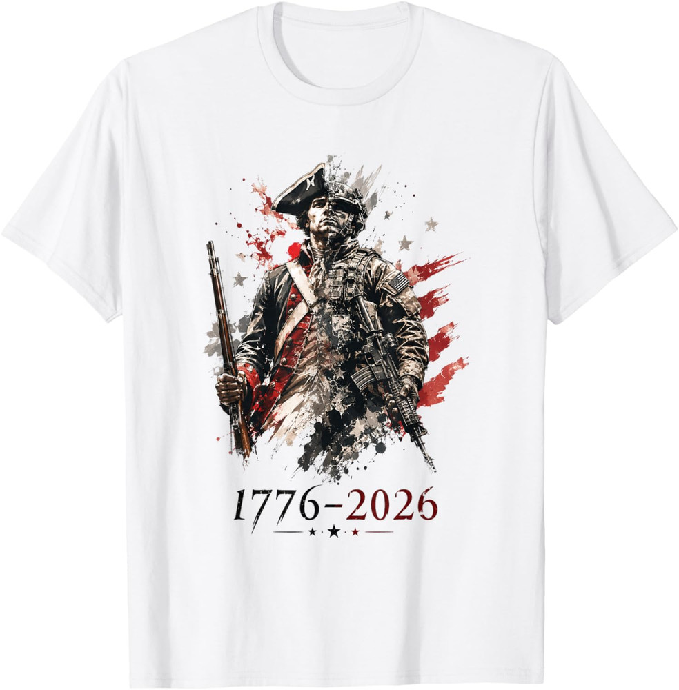 1776-2026 Patriotic Soldier 250th Anniversary 4th July T-Shirt