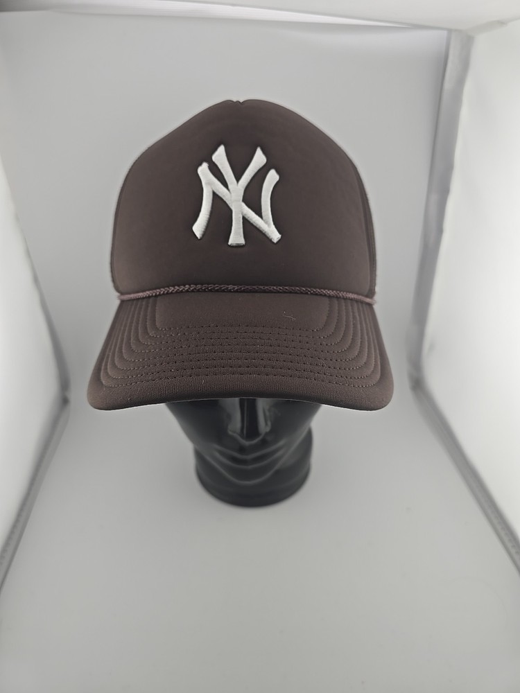 '47 Brand New York Yankees Trucker Hat Snapback Baseball Cap Brown OSFA