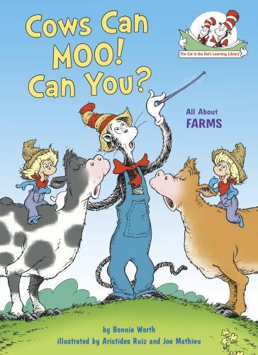 Cows Can Moo! Can You? All About Farms; The C- 0399555242, hardcover, Worth, new