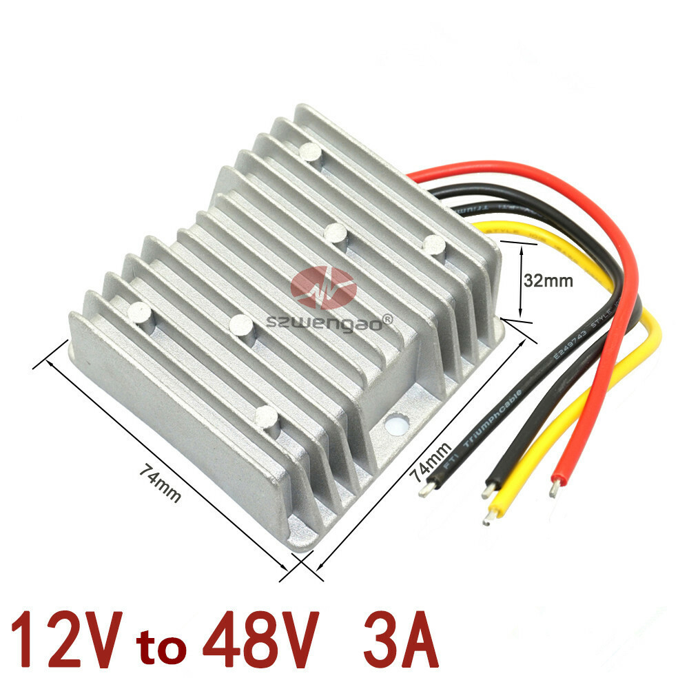 12V to 48V 3A 144W DC-DC Boost Converter for Electric Vehicles